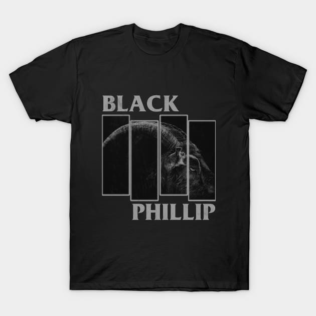 Black Phillip (Distressed Version) T-Shirt by The Dark Vestiary